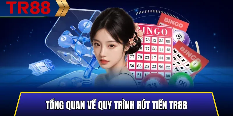 Hình minh họa tổng quan quy trình rút tiền TR88 và các bước kiểm tra an toàn
